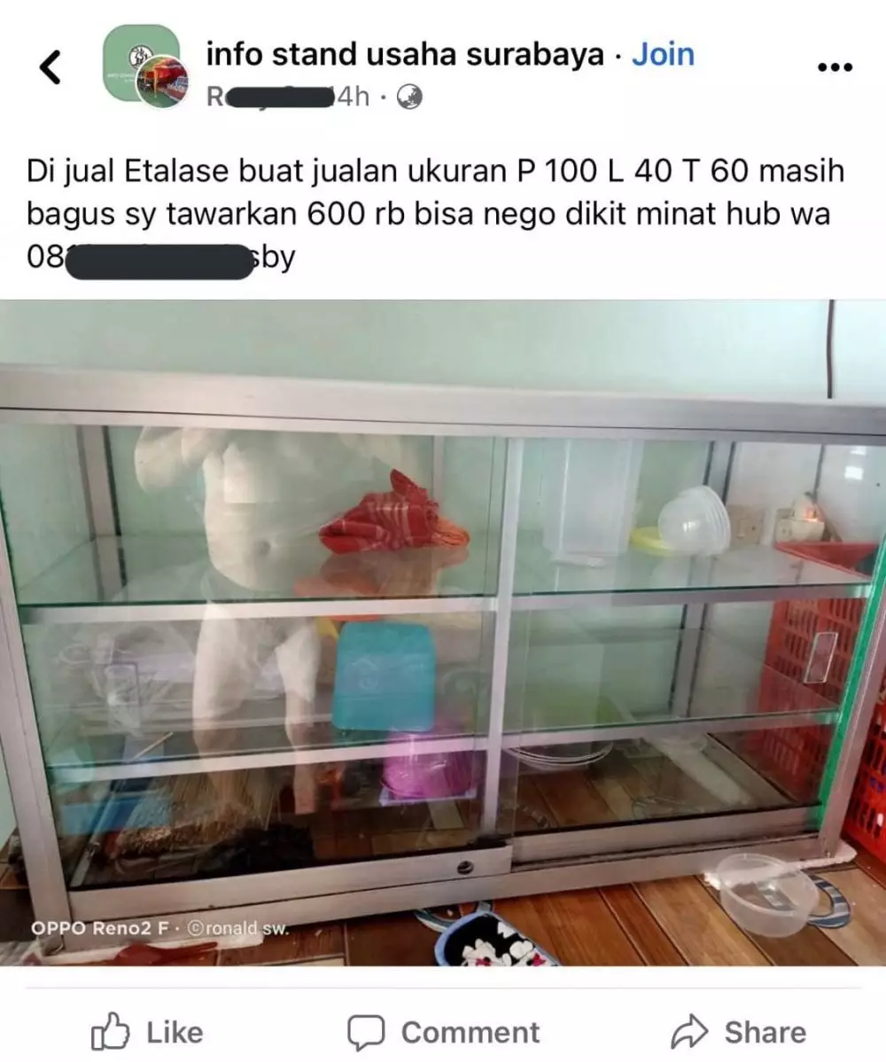 status bapak bapak jualan © Facebook