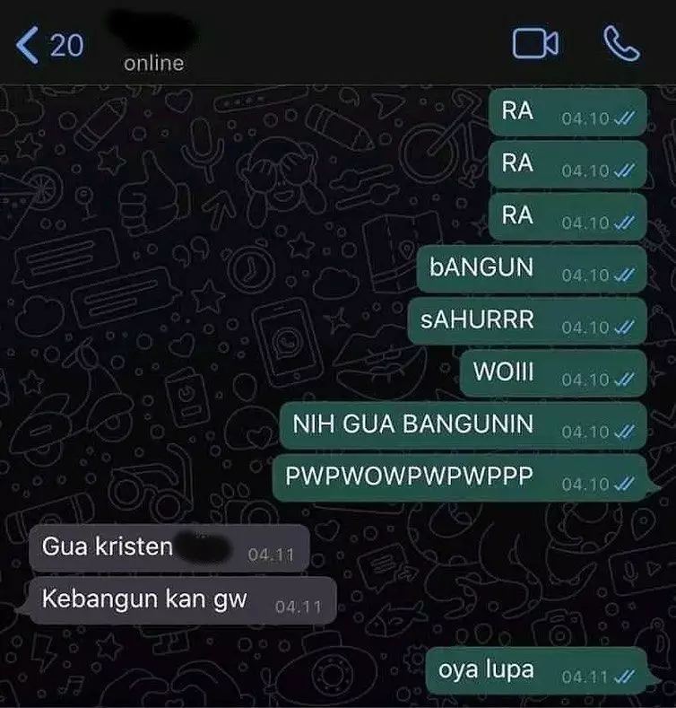 chat lucu bangunin sahur © berbagai sumber chat lucu bangunin sahur © berbagai sumber
