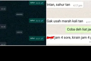 15 Chat lucu bangunin sahur ini sukses bikin geleng kepala