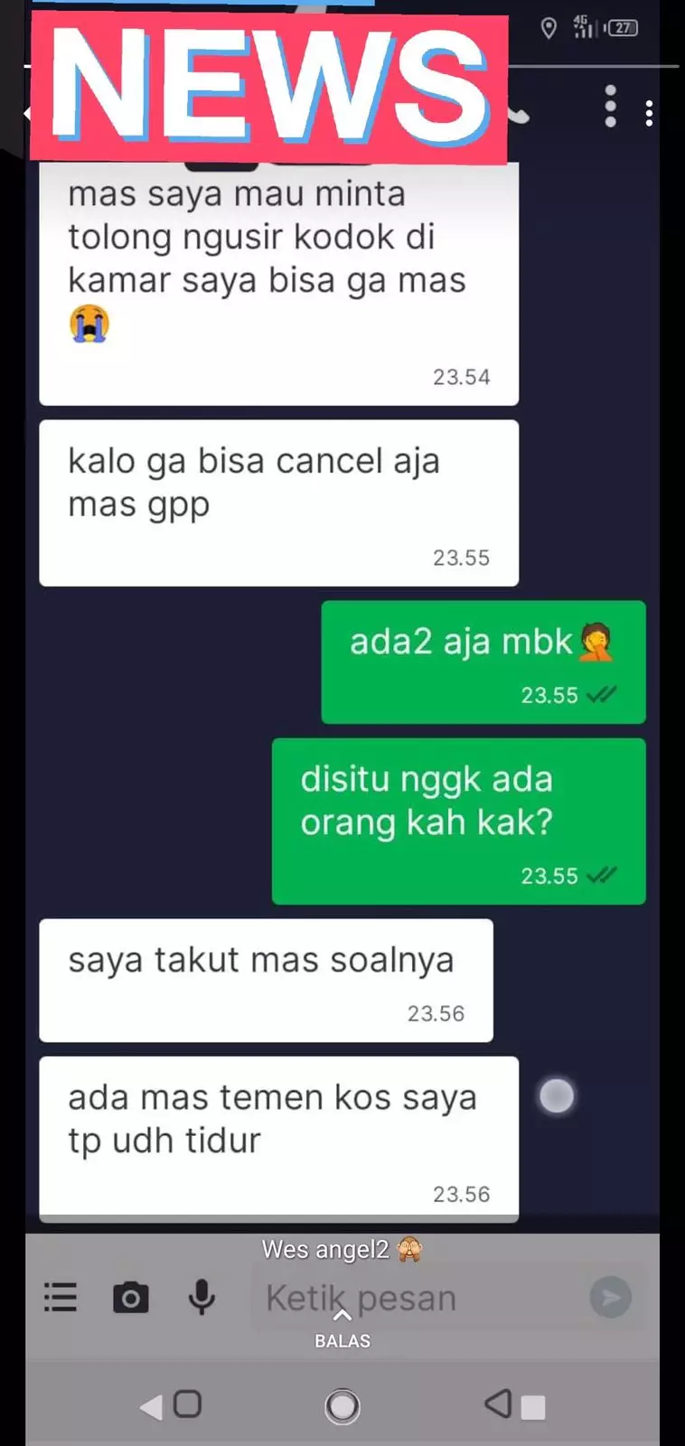 driver ojek online dapat orderan malam © Instagram
