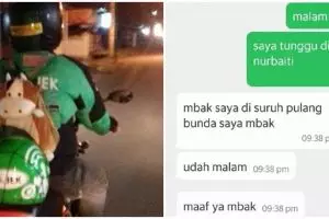 11 Chat lucu driver ojek online dapat order malam hari, kocak