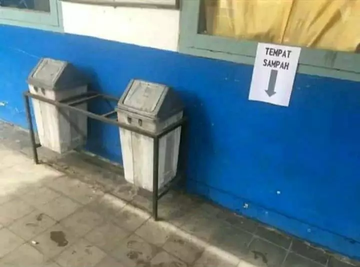 ada benda tapi salah posisi nih © Instagram