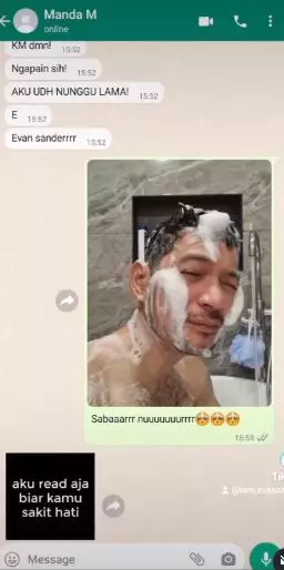 chat kocak Amanda Manopo dan Evan Sanders Berbagai sumber