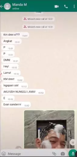 chat kocak Amanda Manopo dan Evan Sanders Berbagai sumber