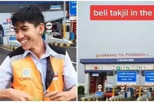 Viral aksi penjaga gerbang tol saat beli takjil, caranya tak terduga
