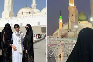 11 Potret Umi Pipik jalani umrah di bulan Ramadan, kunjungi Jabal Uhud