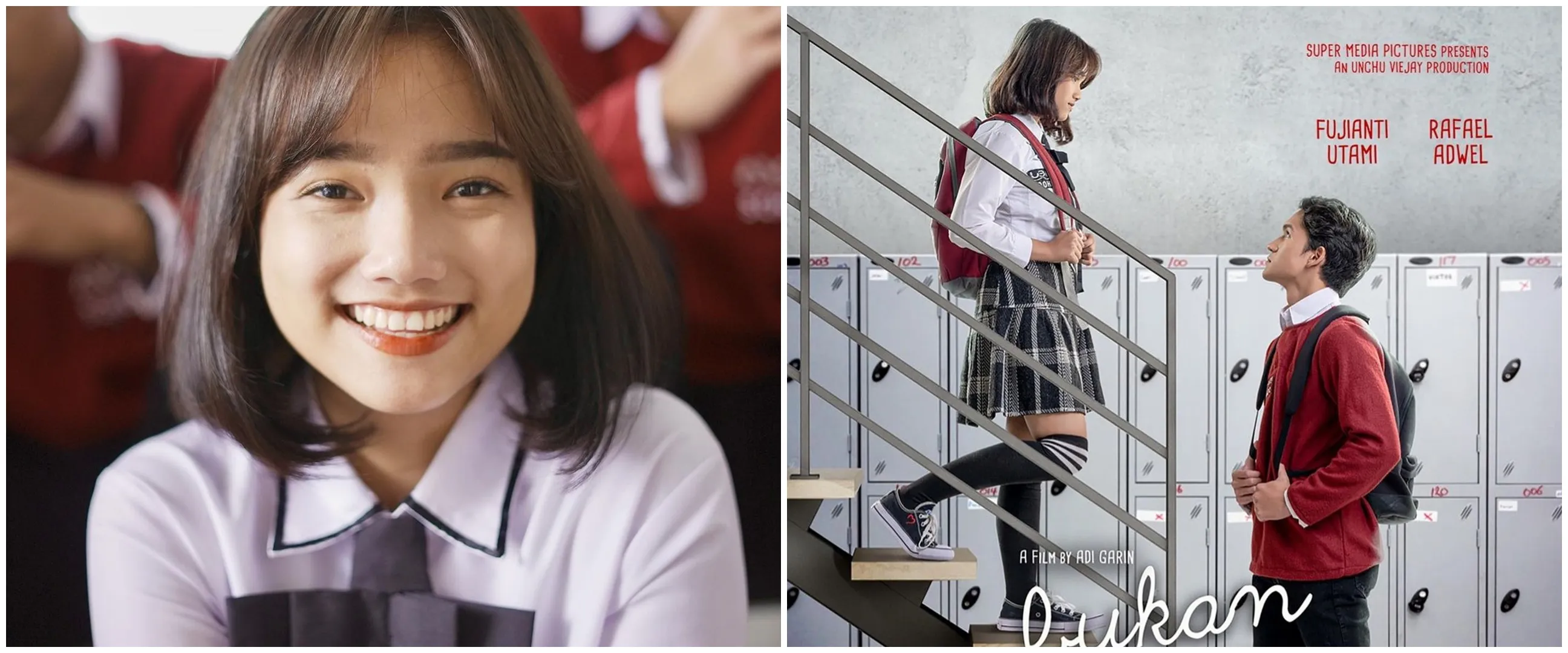 Syuting film, ini 11 pesona Fuji pakai seragam SMA
