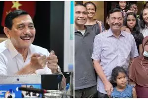 Momen perpisahan Luhut Pandjaitan dengan ART, janji berangkatkan haji