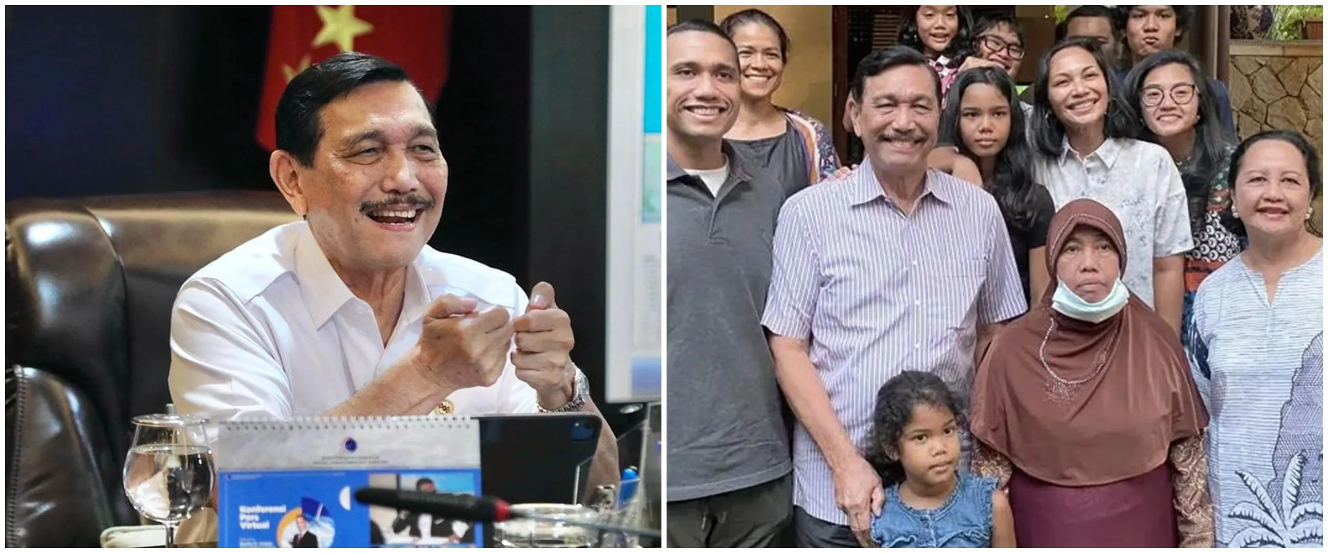 Momen perpisahan Luhut Pandjaitan dengan ART, janji berangkatkan haji