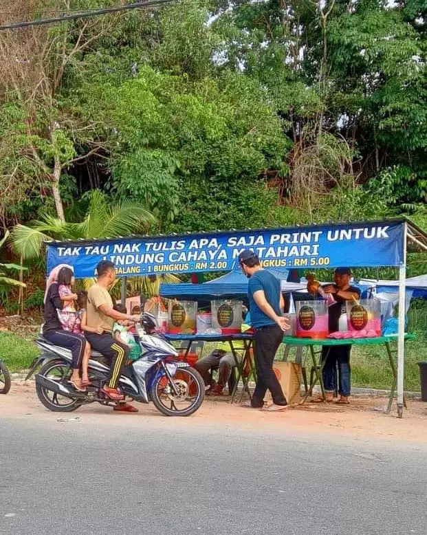 spanduk pedagang takjil © berbagai sumber