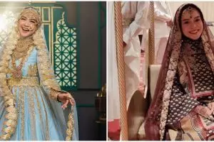 Pakai busana India, pesona 13 seleb berhijab ini bak artis Bollywood