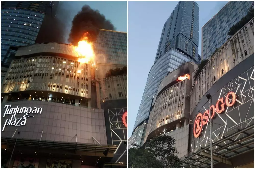 tunjungan plaza surabaya kebakaran © Instagram