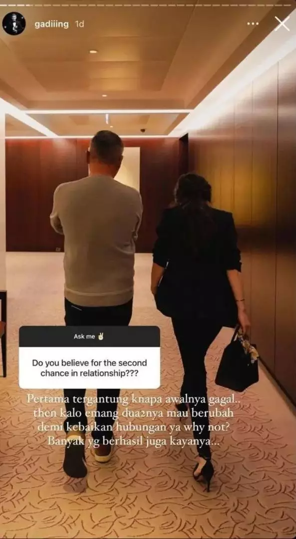 jawaban gading rujuk dengan gisel © instagram