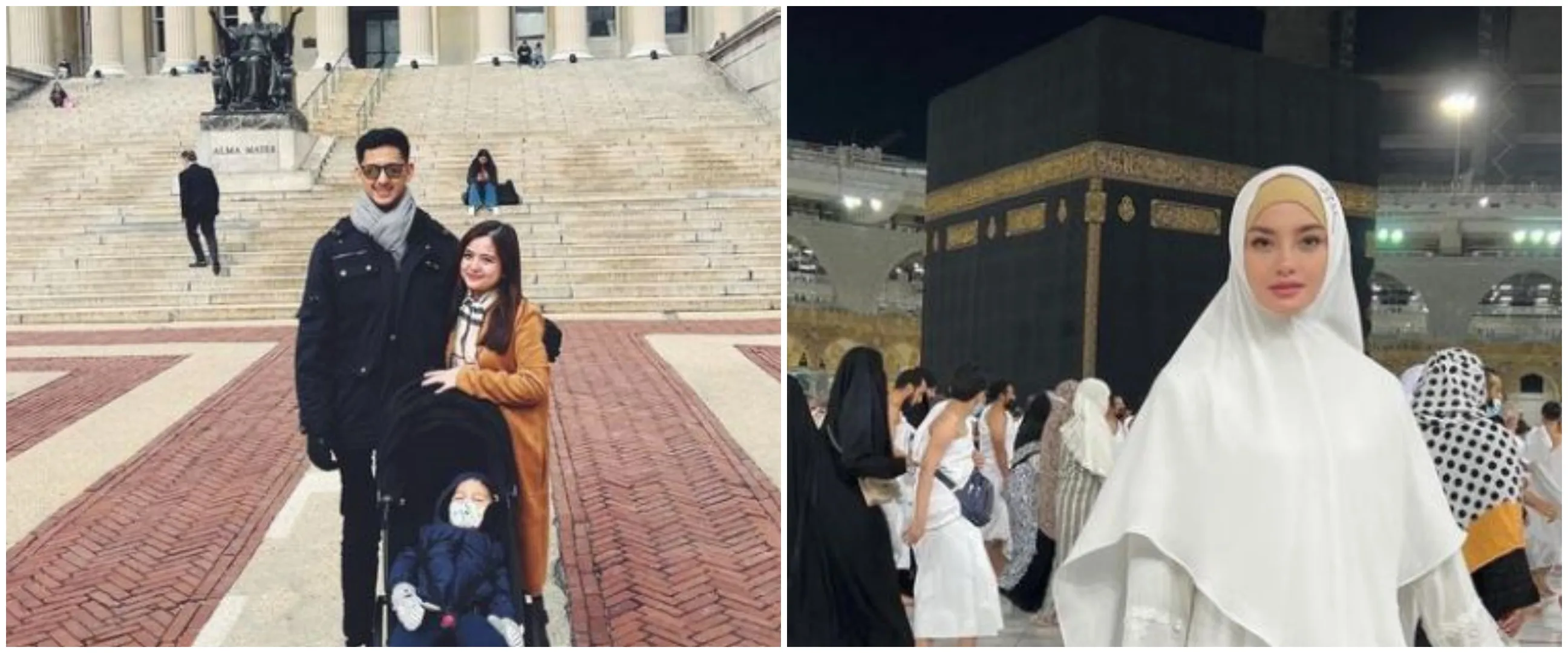 Kisah 8 seleb ibadah Ramadan di luar negeri, ada yang umrah saat hamil