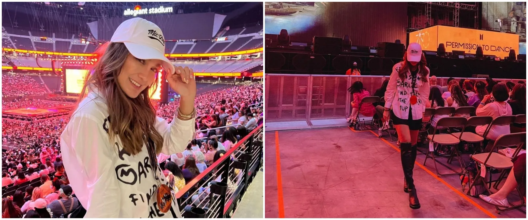 11 Momen Luna Maya nonton konser BTS di Las Vegas, bikin iri fans