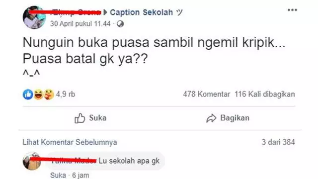 status lucu batal puasa © berbagai sumber