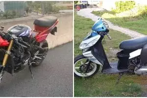 13 Modifikasi lucu perpaduan dua motor ini bikin heran melihatnya