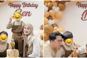 Tetap akur, 9 momen Ririe Fairus rayakan ultah anak bareng Ayus Sabyan