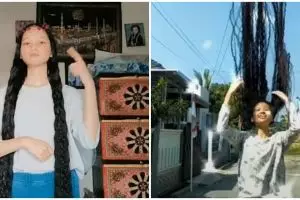 Tak potong rambut dari bayi, gadis 19 tahun ini disebut Rapunzel lokal