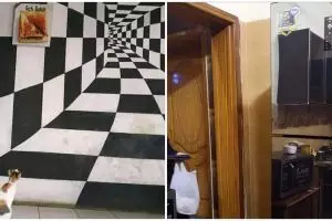 13 Penampakan lucu kena ilusi optik, bikin bingung lihatnya