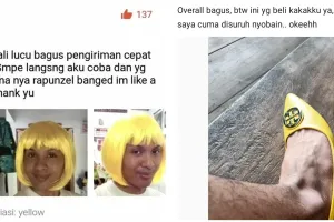 15 Review barang online shop dengan foto ini bikin ketawa receh