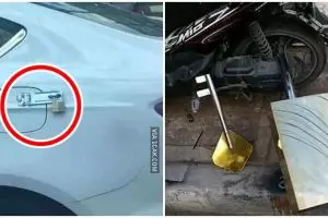 13 Potret lucu orang pakai gembok ini bikin bingung lihatnya