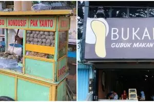 21 Spanduk lucu jualan bakso ini bikin yang baca senyum tipis