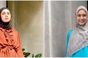 Tips kompak Nycta Gina di momen Lebaran, pilih outfit senada