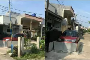 Viral potret garasi mobil di jalan umum, bikin emosi dan ngelus dada