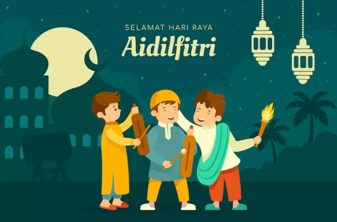 Kata-kata mutiara Hari Raya Idul Fitri 1445 H © Freepik