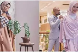 Inspirasi kaftan untuk wanita hijab ala 17 seleb, cocok untuk Lebaran