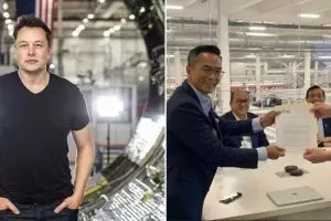 11 Potret Elon Musk ketemu delegasi Indonesia, penampilannya disorot