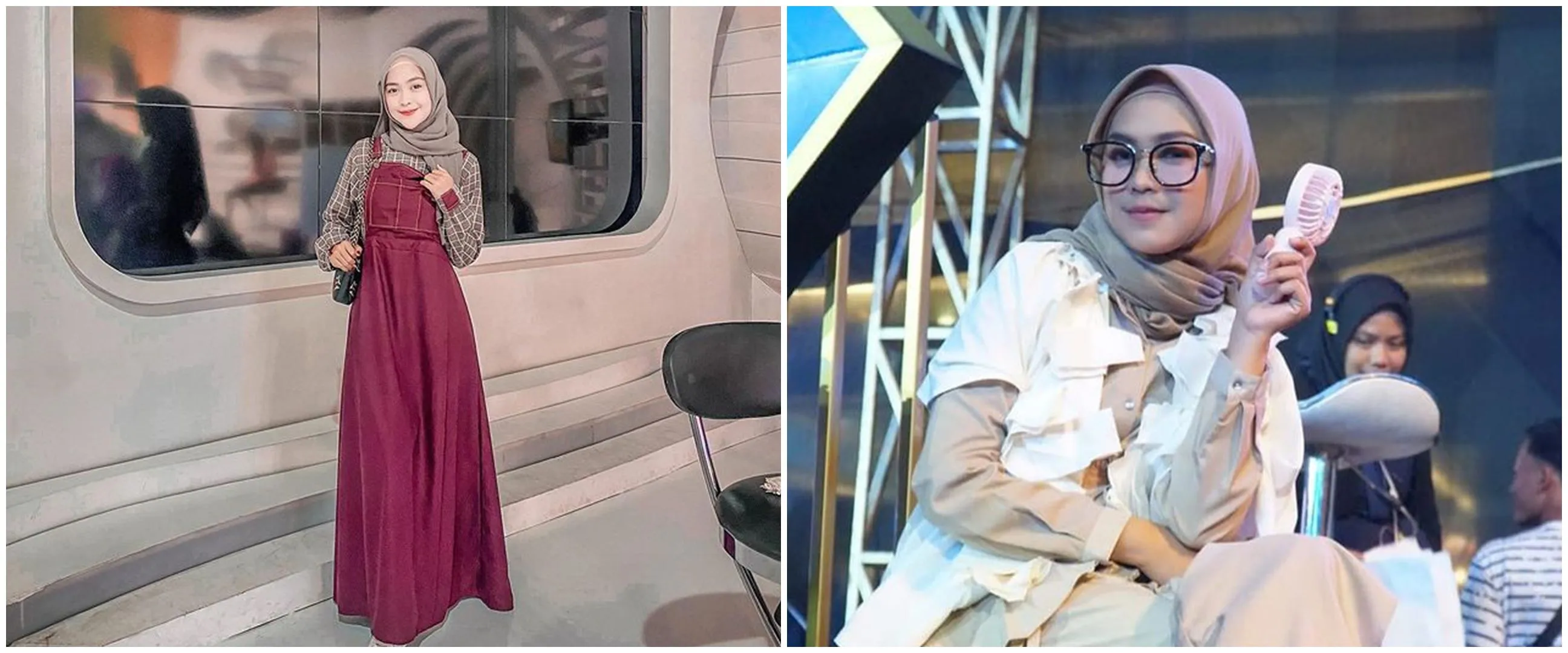 11 Inspirasi OOTD Lebaran ala Ria Ricis, simpel dan anggun