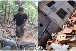 11 Penampakan nyeleneh tumpukan barang bekas, bikin heran lihatnya