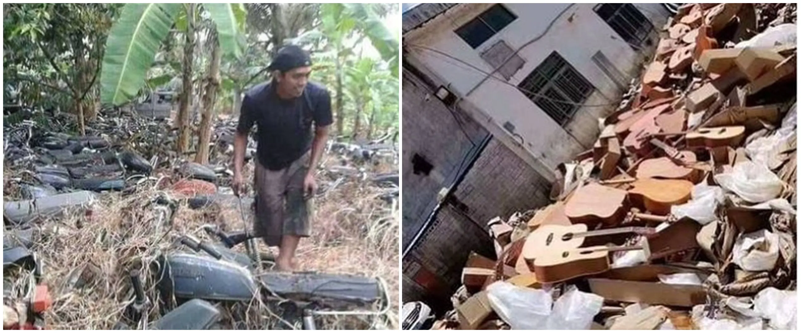 11 Penampakan nyeleneh tumpukan barang bekas, bikin heran lihatnya
