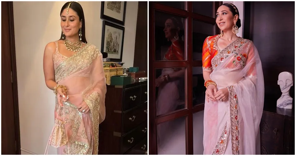 9 Beda gaya Kareena dan Karisma Kapoor pakai lehenga, anggun memesona