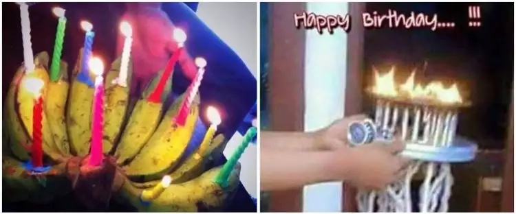 Bukan kue tart, 11 momen orang rayakan ulang tahun ini antimainstream
