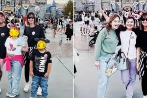 11 Potret Nia Ramadhani liburan bareng keluarga, penampilannya disorot