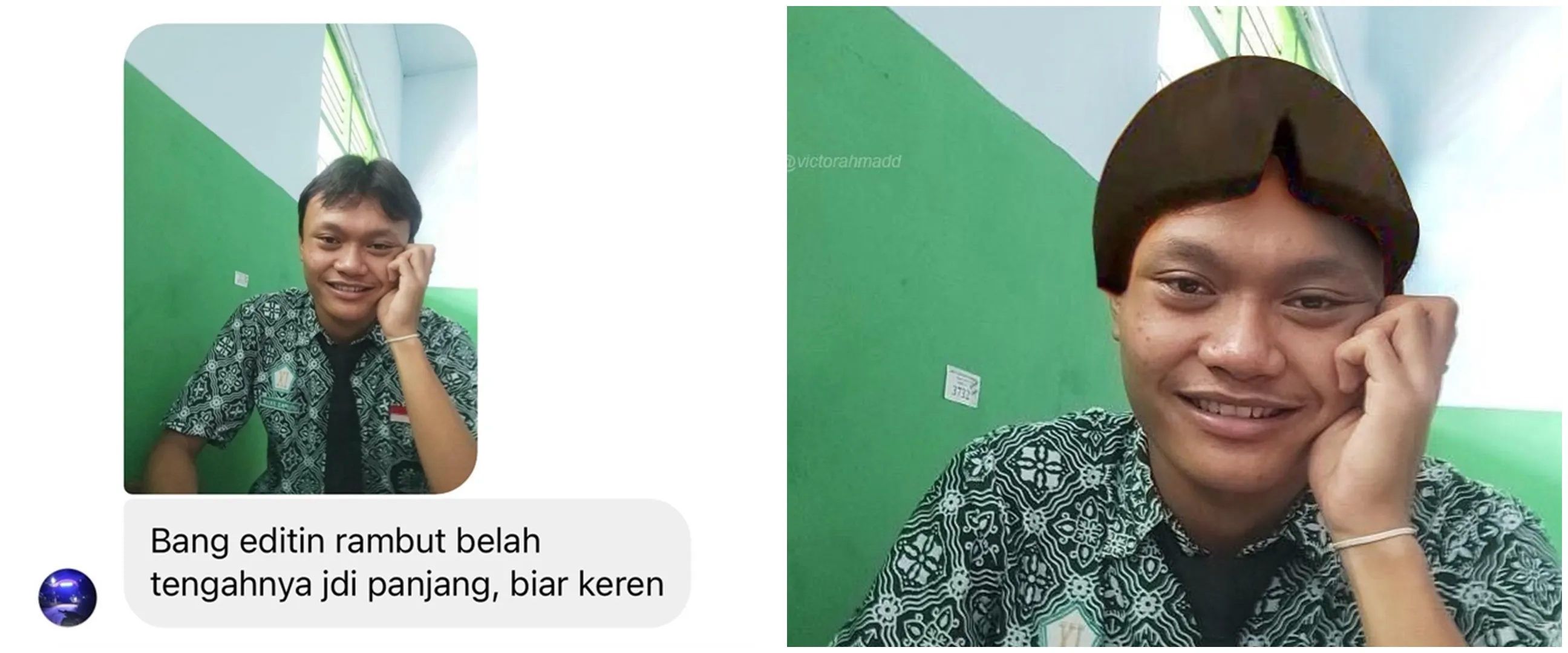 11 Editan foto minta terlihat lebih ganteng, hasilnya nggak banget
