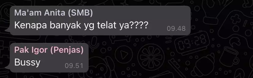 Potret chat lucu pengajar dan murid © berbagai sumber Potret chat lucu pengajar dan murid © berbagai sumber