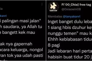 10 Curhatan netizen pas jam 1 siang setelah Lebaran, ngitung THR