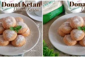 Resep donat ketan, empuk, mudah dibuat, dan mengembang sempurna