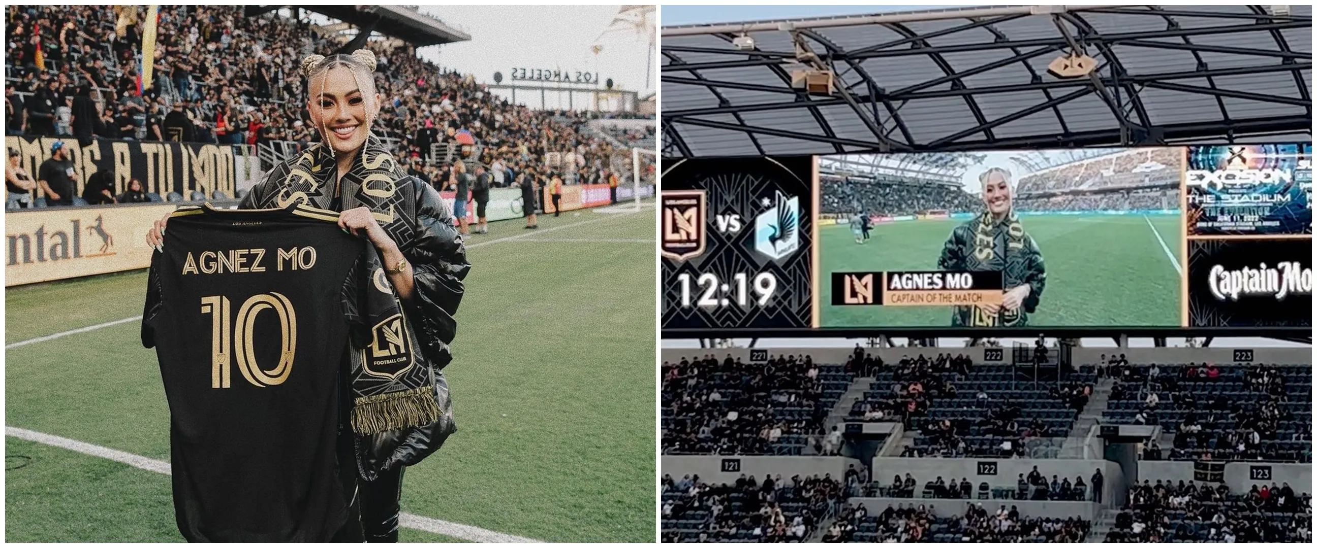 11 Potret Agnez Mo jadi kapten kehormatan klub bola MLS Los Angeles
