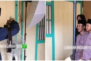 Viral fotografer beri THR ke tetangga berupa foto gratis, inspiratif