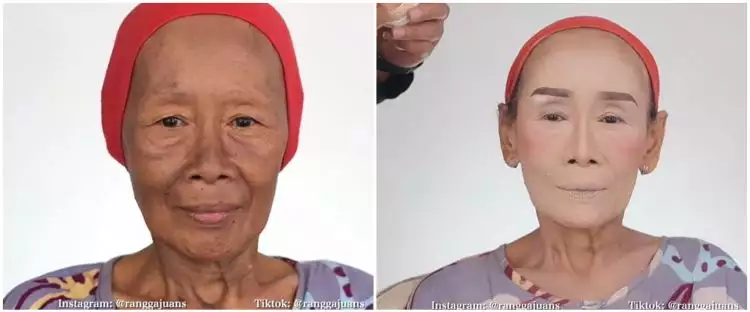11 Transformasi nenek 68 tahun dirias pengantin, wajah jadi mulus