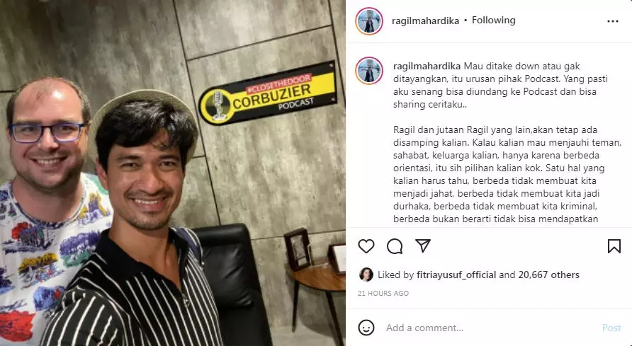 tanggapan Ragil Mahardika usai video dihapus © berbagai sumber