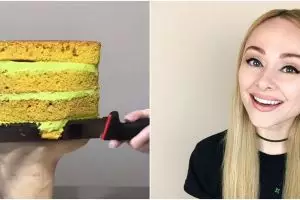 Wanita bikin kue ultah mirip dirinya, hasilnya plek ketiplek wajahnya