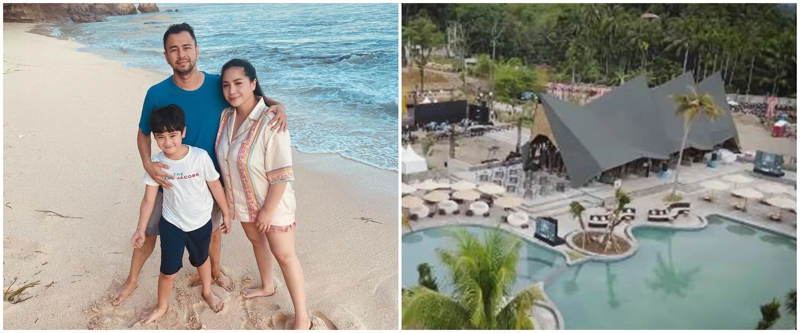 Intip 11 potret beach club Raffi Ahmad di Padang, gaya rumah gadang