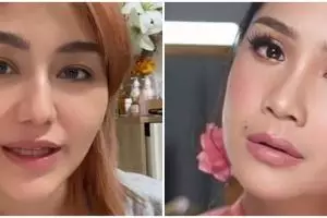 Transformasi makeup wanita dandan jadi Nagita Slavina, mirip banget