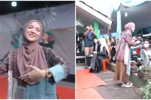 11 Momen Nissa Sabyan manggung di hajatan kampung, bikin heboh